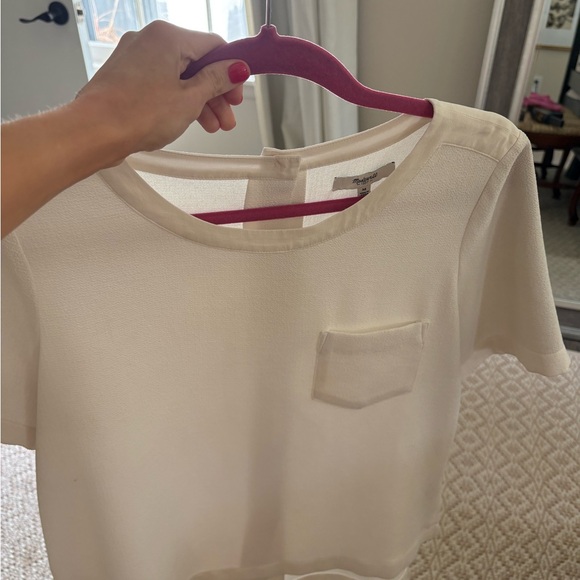 Madewell Cream Blouse - Picture 1 of 3